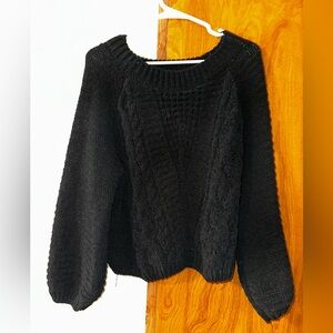 Classic Black Knit Sweater